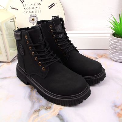 5. NEWS W EVE364A black insulated hiking boots with zipper