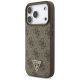 3. Guess 4G Strap Triangle Logo MagSafe case for iPhone 17 Pro - brown