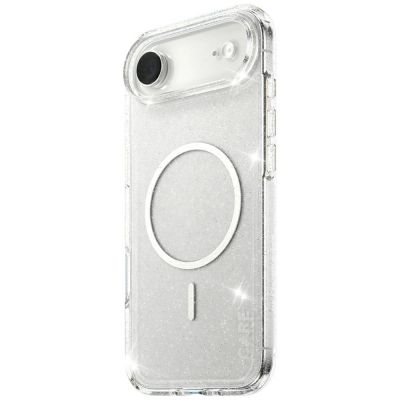 2. CARE by PanzerGlass Flagship Urban Explorer Case w. White MagSafe for iPhone Air - Clear Glitter