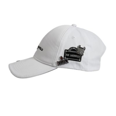 4. Karl Lagerfeld Paris Strapback White Cap - L5WH7947-wht