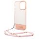 6. Guess GUHCP14XHGCOHP iPhone 14 Pro Max 6.7" pink/pink hardcase Translucent Pearl Strap
