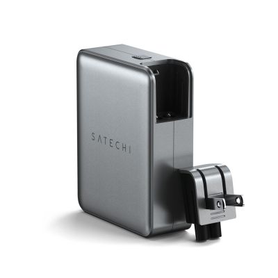 3. Satechi 4-Port GaN Travel Charger - 145W travel charger with 4 socket adapters - US, UK, EU, AS (4x USB-C)