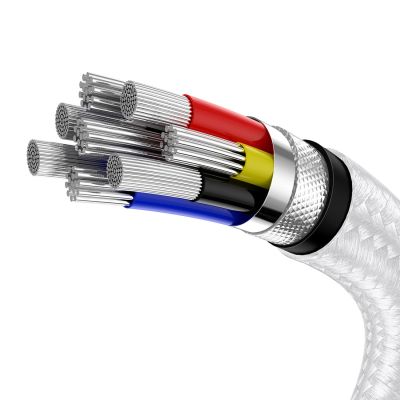 5. Baseus Cafule Metal 100W USB-C - USB-C Cable 2m - White