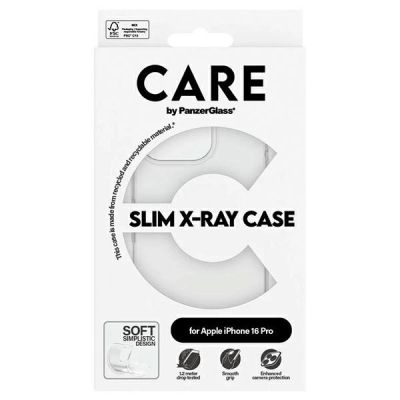 4. CARE by PanzerGlass X-Ray Soft Basic Case iPhone 16 Pro 6.3" Clear/Transparent 1442