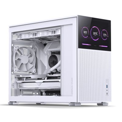 14. Jonsbo D31 MESH Screen Micro-ATX Case, Tempered Glass - White