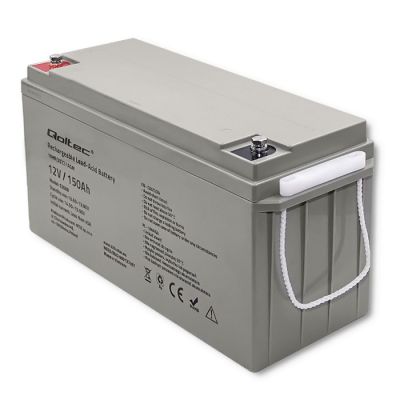 8. QOLTEC AGM BATTERY 12V | 150AH | MAX.2250A