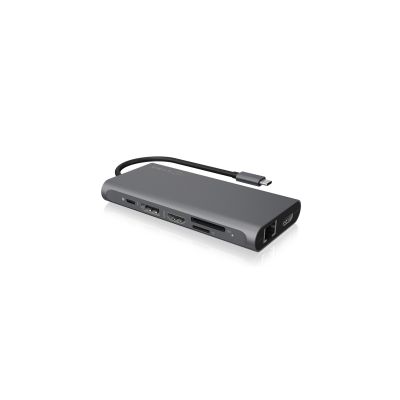 2. ICY BOX IB-DK4050-CPD Wired USB 3.2 Gen 1 (3.1 Gen 1) Type-C Anthracite