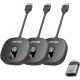 Unitek Wireless HDMI Transmitter 1080p, 1 Transmitter + 2 Receivers, Black