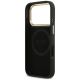 7. Guess 4G Logo Plate MagSafe Case for iPhone 18 Pro / 17 Pro – Black