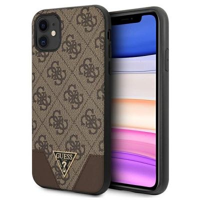 Guess 4G Triangle Collection case for iPhone 11 6.1" / Xr 6.1" - brown