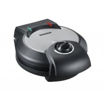 Severin WA 2103 waffle maker 4 waffles. 1200 W Black, Silver