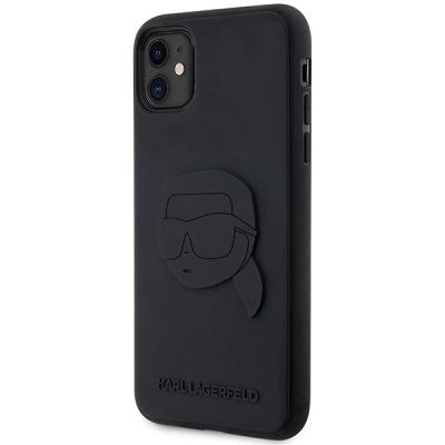 2. Karl Lagerfeld KLHCN613DRKNK iPhone 11 / Xr 6.1" black/black hardcase Rubber Karl Head 3D