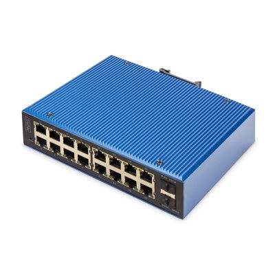 6. Digitus Industrial 16+2 Port Managed Gigabit Ethernet PoE L2 Switch