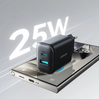 9. Joyroom JR-TCF13 network charger USB-C / USB-A 25W SFC / PPS / PD - black