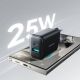 9. Joyroom JR-TCF13 network charger USB-C / USB-A 25W SFC / PPS / PD - black
