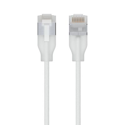 Ubiquiti UACC-Cable-Patch-EL-C6A-12M-W Network Cable Translucent, White Cat6a Round