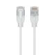 Ubiquiti UACC-Cable-Patch-EL-C6A-12M-W Network Cable Translucent, White Cat6a Round