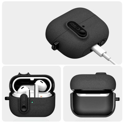 4. Tech-Protect Slim Hook Case for Samsung Galaxy Buds 3 / 3 FE / 3 Pro - Black