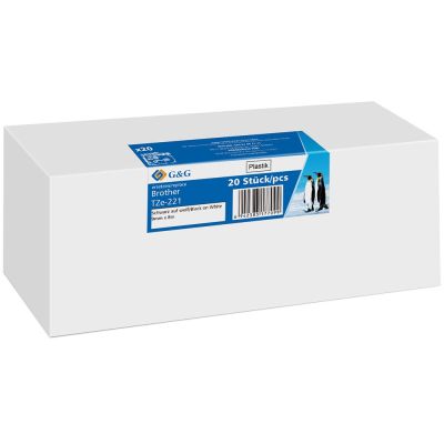 3. G&G 21569 Labeling Tapes Black on White TZe