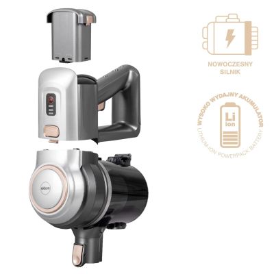 7. ELDOM CORDLESS VACUUM CLEANER OB210 2 IN 1 VERTICAL AND HANDHELD VACUUM CLEANER 40 MIN. BLDC MOTOR FOUR CHARGING WAYS