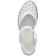 49. Rieker W RKR650 comfortable leather sandals white