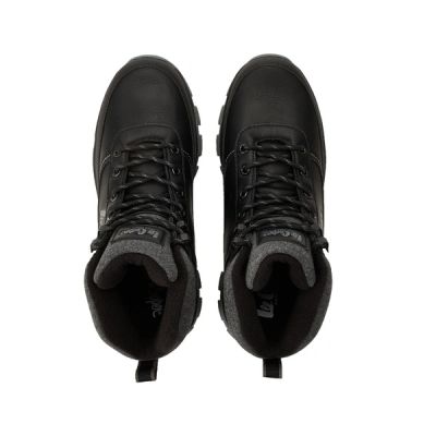 4. Lee Cooper men's winter sports shoes, black insulated ankle boots