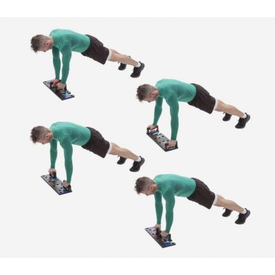 6. HMS PU10 multifunctional push-up board red