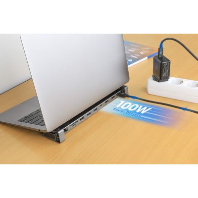 6. Manhattan 190398 Wired Docking Station USB 3.2 Gen 1 (3.1 Gen 1) Type-C Gray