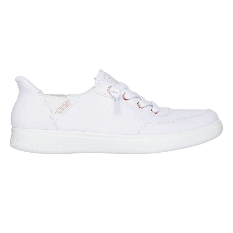 2. Skechers Slip Ins Skip Cute shoes - B Cute Sweet W 114815-WHT