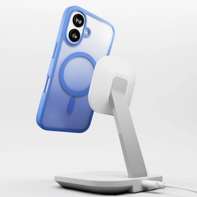 11. Puro Gradient MagSafe Silicone Case for iPhone 16 - Blue