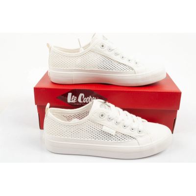 10. Lee Cooper women's sneakers, openwork, white, comfortable, summer shoes
