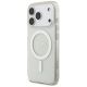 3. Guess IML Glitter Pearl Strap MagSafe Case for iPhone 17 Pro - Transparent