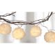 20. FUR BALL GARLAND LAMPS BATTERY-OPERATED 50MM LED WARM WHITE
