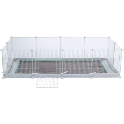 10. Indoor run, for guinea pigs/rabbits, white, 140 x 35 x 70 cm