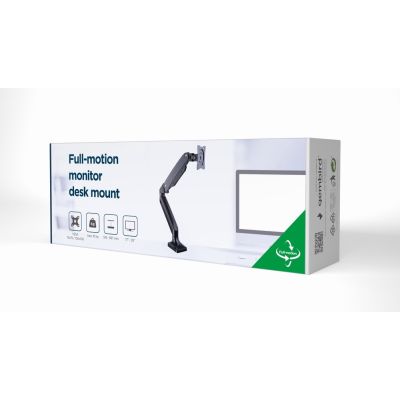 21. GEMBIRD ADJUSTABLE DESK MONITOR ARM 17"–35" UP TO 10 KG