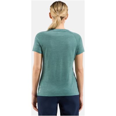 4. ODLO Ascent PW 130 Run. Bike. Hike. Women’s Short-Sleeve Crew Neck T-Shirt, blue