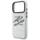 6. Karl Lagerfeld IML Glitter KL Diamond Logo case for iPhone 17 Pro - silver