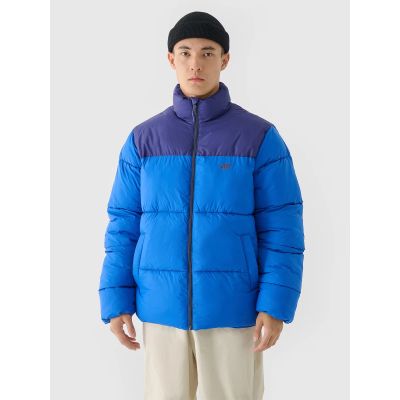 Men's winter down jacket with synthetic filling 4F 4FWAW24TDJAM485-36S