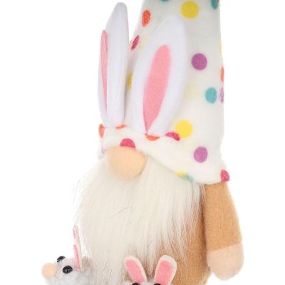 6. gnome bunny 25cm polka dots boy spring decoration