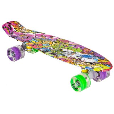 10. PLASTIC SKATEBOARD 22 INCHES ENERO GRAFFITI LED 1030852