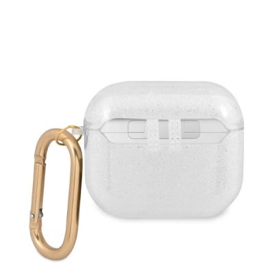 2. Guess GUA3UCG4GT AirPods 3 cover Transparent Glitter Collection