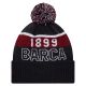 2. New Era Core Sport Knit Beanie FC Barcelona Hat 60846895 Navy One Size