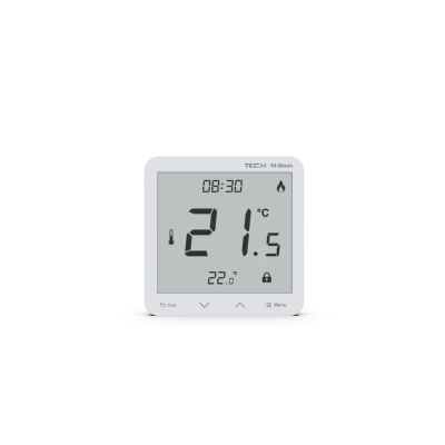 Sinum white wired room thermostat R-S3 Tech Controllers
