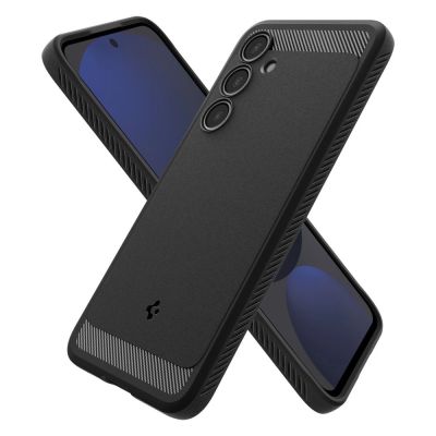 7. Spigen Rugged Armor Case for Samsung Galaxy S24 FE - Black