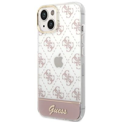 2. Guess GUHCP14MHG4MHP iPhone 14 Plus 6.7 "pink / pink hardcase 4G Pattern Script