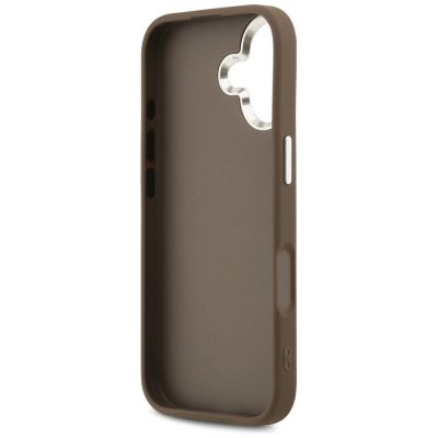 7. Guess 4G Big 4G Classic Logo case for iPhone 17 - brown and silver