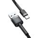 7. Baseus Cafule USB-A / USB-C QC 3.0 3A Cable 0.5 m - Black and Gray