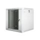 3. Lanberg WF01-6612-10S rack cabinet (12U; 635mm / 600mm / 600 mm; wall-mounted; Glass; 19''; gray)