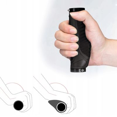 4. Rockbros BT1802BK bicycle grips - black