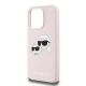 6. Karl Lagerfeld Silicone Karl&Choupette MagSafe Case for iPhone 15 Pro - Pink